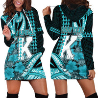 Personalised Hawaii Kapolei High School Hoodie Dress Tribal Tattoo With Hibiscus Flowers