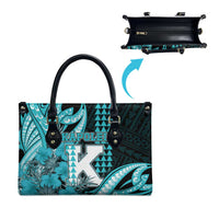Hawaii Kapolei High School Leather Bag Tribal Tattoo With Hibiscus Flowers LT05 - Polynesian Pride