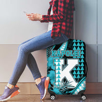 Hawaii Kapolei High School Luggage Cover Tribal Tattoo With Hibiscus Flowers LT05 - Polynesian Pride