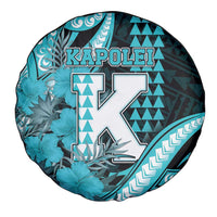 Hawaii Kapolei High School Spare Tire Cover Tribal Tattoo With Hibiscus Flowers LT05 - Polynesian Pride