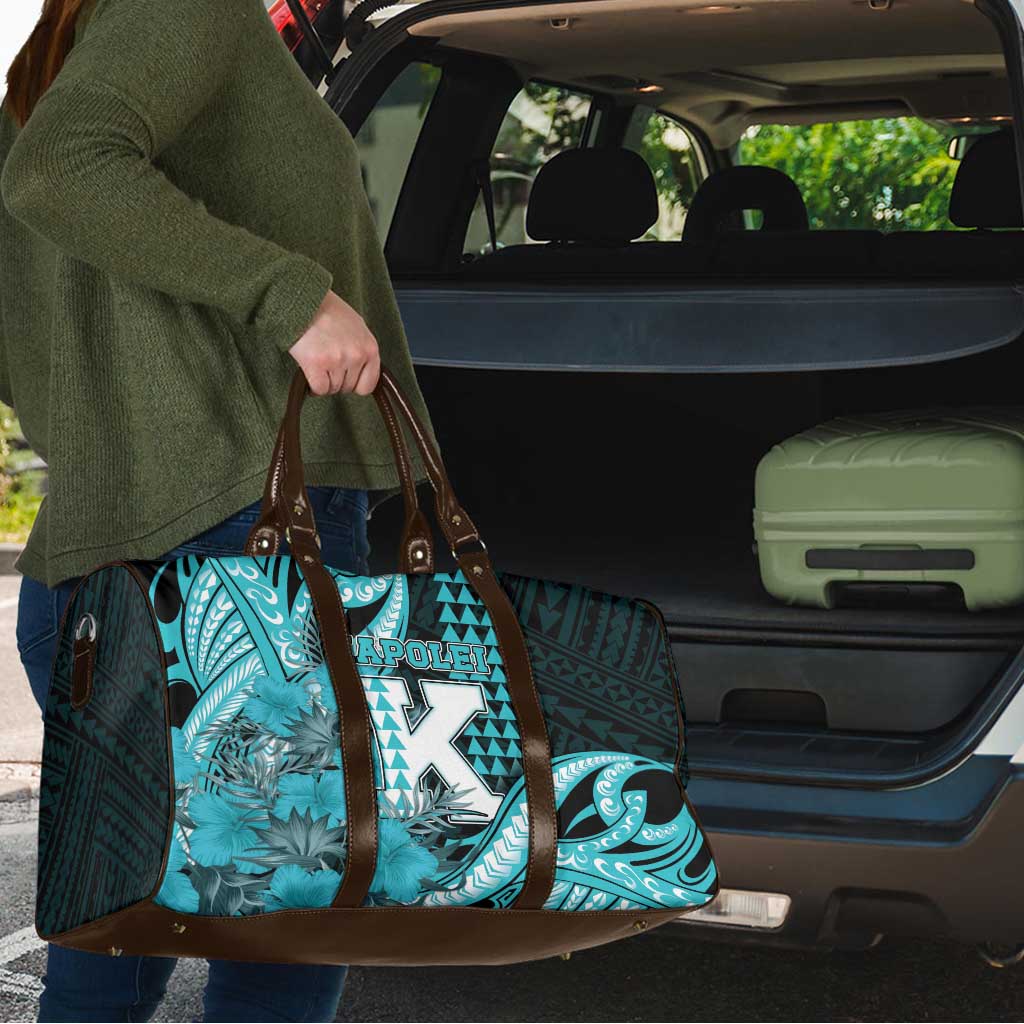 Hawaii Kapolei High School Travel Bag Tribal Tattoo With Hibiscus Flowers LT05 - Polynesian Pride