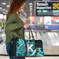 Hawaii Kapolei High School Travel Bag Tribal Tattoo With Hibiscus Flowers LT05 - Polynesian Pride