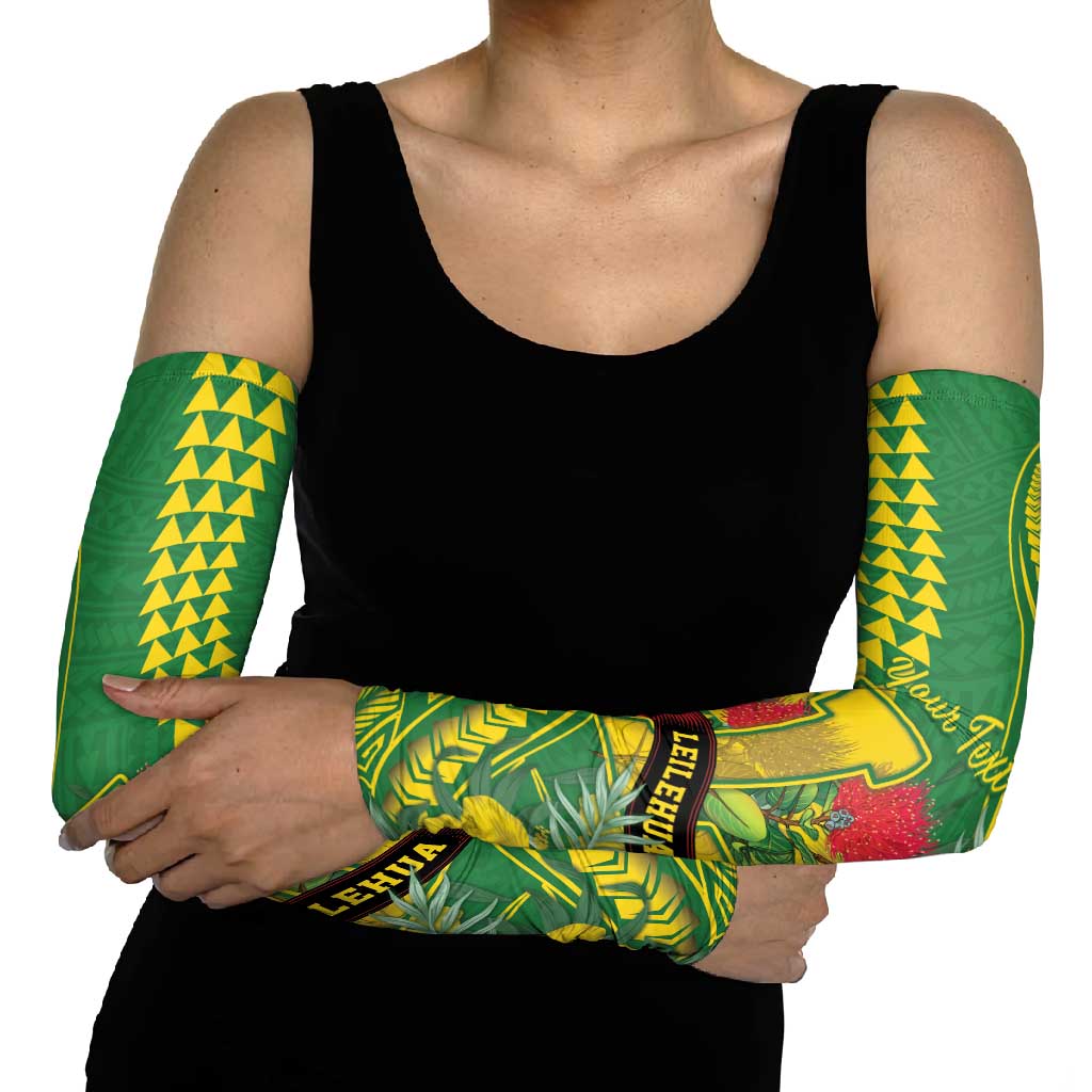 Personalised Hawaii Leilehua High School Arm Sleeves Tribal Tattoo With Hibiscus Flowers LT05 - Polynesian Pride
