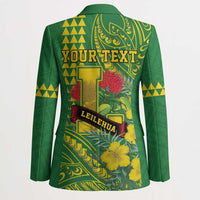 Personalised Hawaii Leilehua High School Blazer Tribal Tattoo With Hibiscus Flowers