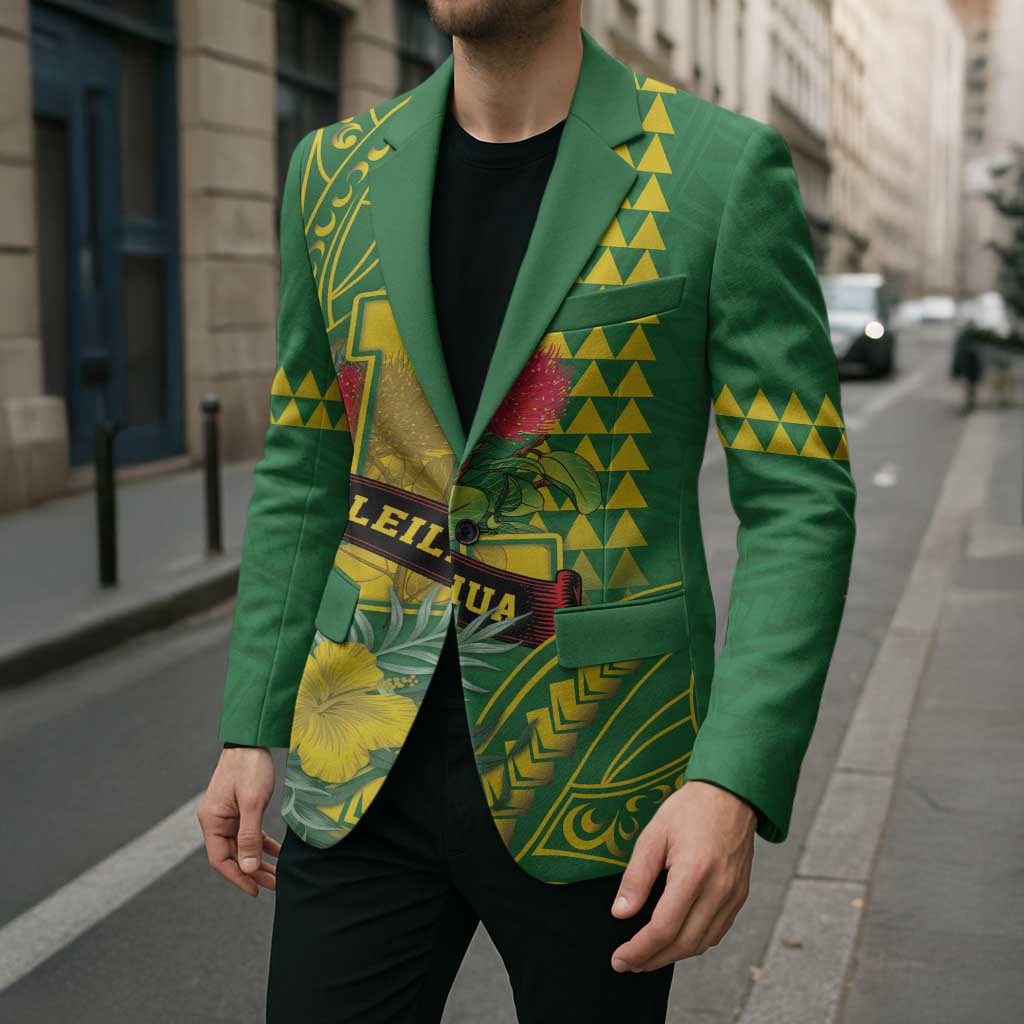 Personalised Hawaii Leilehua High School Blazer Tribal Tattoo With Hibiscus Flowers