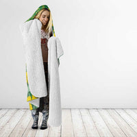 Hawaii Leilehua High School Hooded Blanket Tribal Tattoo With Hibiscus Flowers