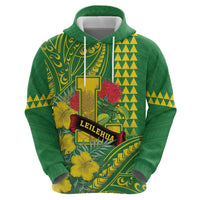Personalised Hawaii Leilehua High School Hoodie Tribal Tattoo With Hibiscus Flowers LT05 - Polynesian Pride