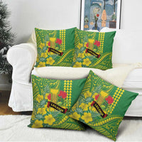 Hawaii Leilehua High School Pillow Cover Tribal Tattoo With Hibiscus Flowers LT05 - Polynesian Pride