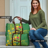Hawaii Leilehua High School Travel Bag Tribal Tattoo With Hibiscus Flowers LT05 - Polynesian Pride