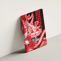 Hawaii Kalani High School Canvas Wall Art Tribal Tattoo With Hibiscus Flowers