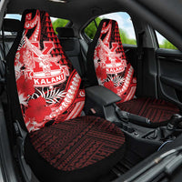 Hawaii Kalani High School Car Seat Cover Tribal Tattoo With Hibiscus Flowers LT05 One Size Red - Polynesian Pride