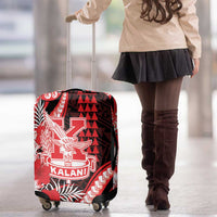 Hawaii Kalani High School Luggage Cover Tribal Tattoo With Hibiscus Flowers LT05 - Polynesian Pride
