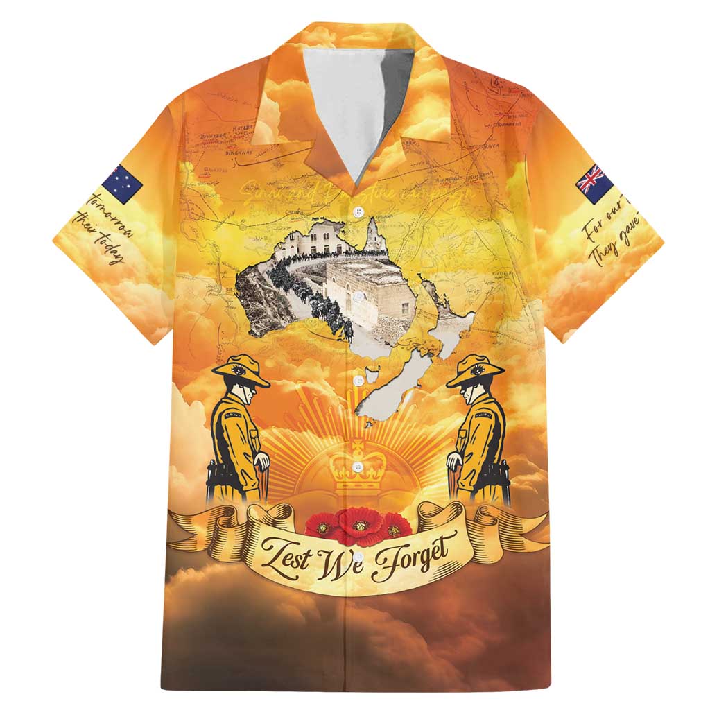 New Zealand And Australia ANZAC Day Family Matching Mermaid Dress and Hawaiian Shirt Sinai Palestine Campaign Lest We Forget