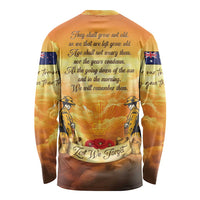 New Zealand And Australia ANZAC Day Long Sleeve Shirt Sinai Palestine Campaign Lest We Forget