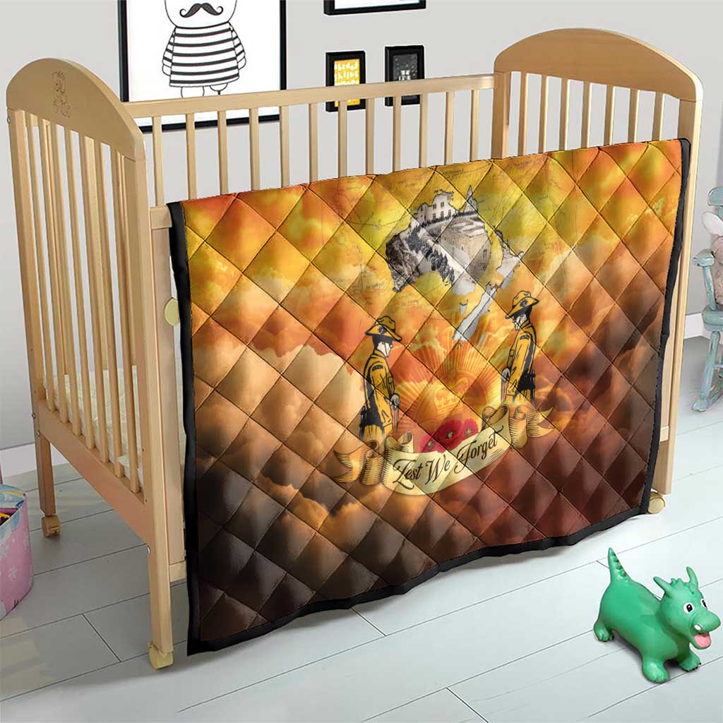 New Zealand And Australia ANZAC Day Quilt Sinai Palestine Campaign Lest We Forget