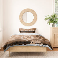 Tonga Emancipation Day Bedding Set Tongan Kupesi Ngatu Pattern Vintage Style