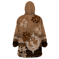 Tonga Emancipation Day Wearable Blanket Hoodie Tongan Kupesi Ngatu Pattern Vintage Style LT05 - Polynesian Pride