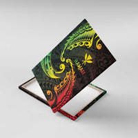 AAPI Heritage Month Canvas Wall Art Kanaka Maoli Polynesian Tribal Wave