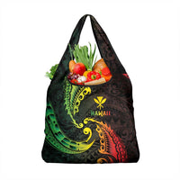 AAPI Heritage Month Grocery Bag Kanaka Maoli Polynesian Tribal Wave LT05 1-pack One Size Reggae - Polynesian Pride