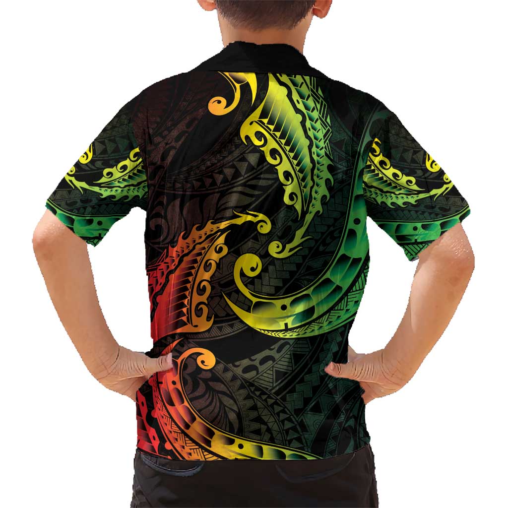 AAPI Heritage Month Hawaiian Shirt Kanaka Maoli Polynesian Tribal Wave