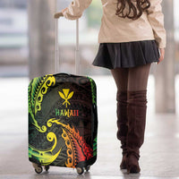 AAPI Heritage Month Luggage Cover Kanaka Maoli Polynesian Tribal Wave LT05 - Polynesian Pride