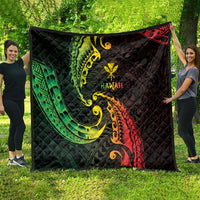AAPI Heritage Month Quilt Kanaka Maoli Polynesian Tribal Wave LT05 - Polynesian Pride