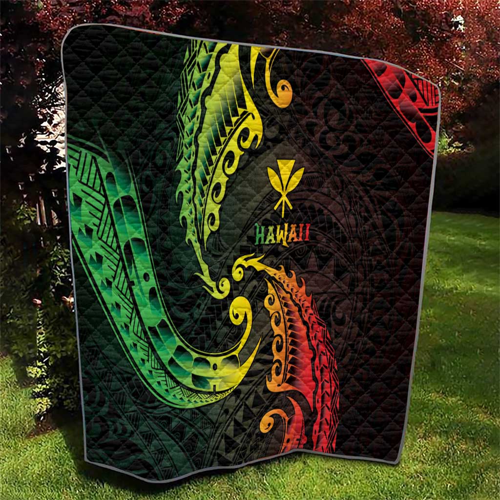 AAPI Heritage Month Quilt Kanaka Maoli Polynesian Tribal Wave LT05 - Polynesian Pride