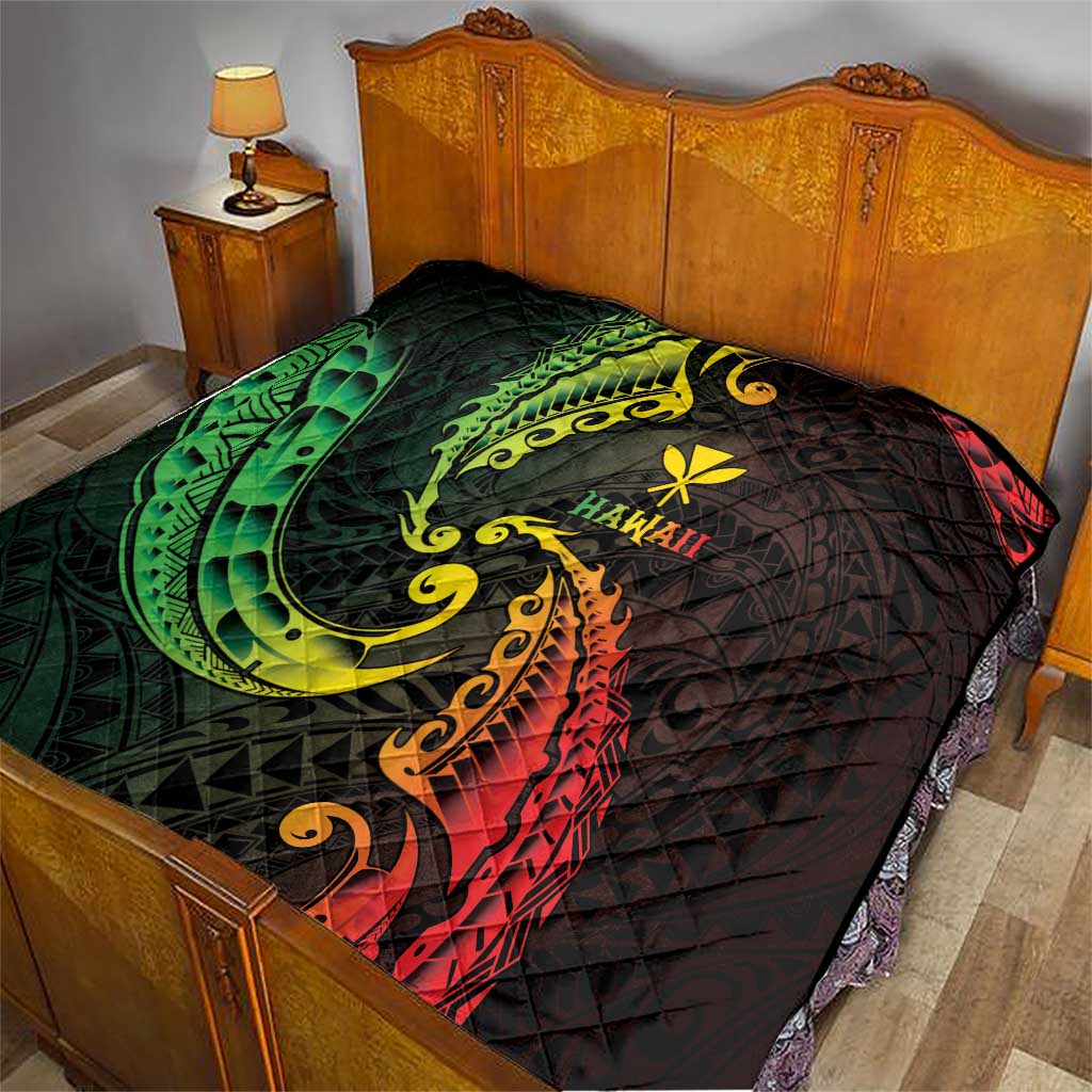AAPI Heritage Month Quilt Kanaka Maoli Polynesian Tribal Wave LT05 - Polynesian Pride