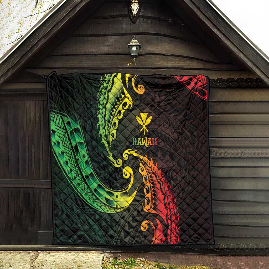 AAPI Heritage Month Quilt Kanaka Maoli Polynesian Tribal Wave LT05 - Polynesian Pride