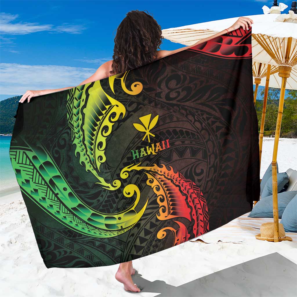 AAPI Heritage Month Sarong Kanaka Maoli Polynesian Tribal Wave LT05 One Size 44 x 66 inches Reggae - Polynesian Pride