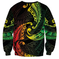 AAPI Heritage Month Sweatshirt Kanaka Maoli Polynesian Tribal Wave LT05 - Polynesian Pride