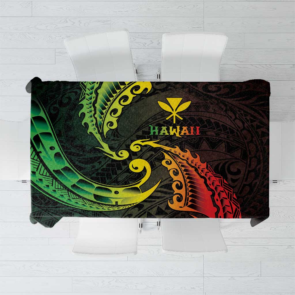 AAPI Heritage Month Tablecloth Kanaka Maoli Polynesian Tribal Wave LT05 Reggae - Polynesian Pride