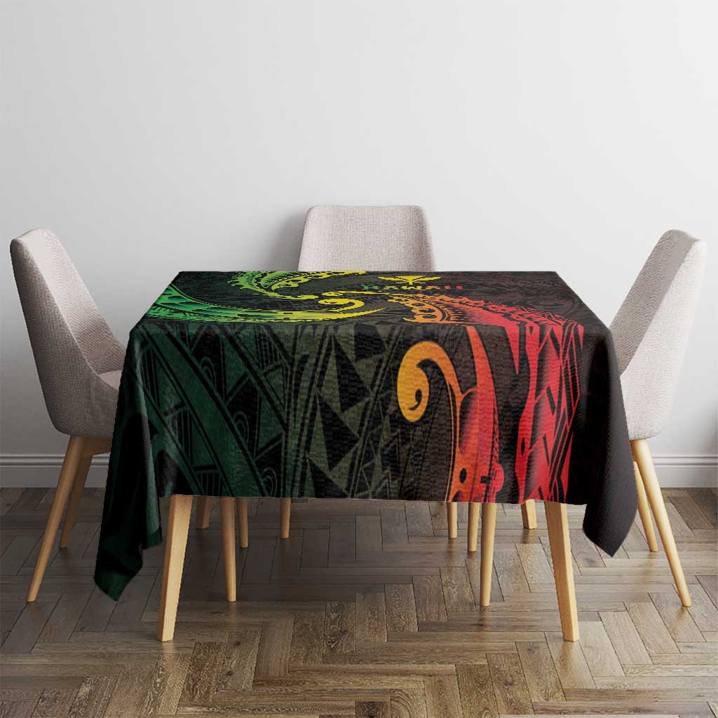 AAPI Heritage Month Tablecloth Kanaka Maoli Polynesian Tribal Wave LT05 - Polynesian Pride