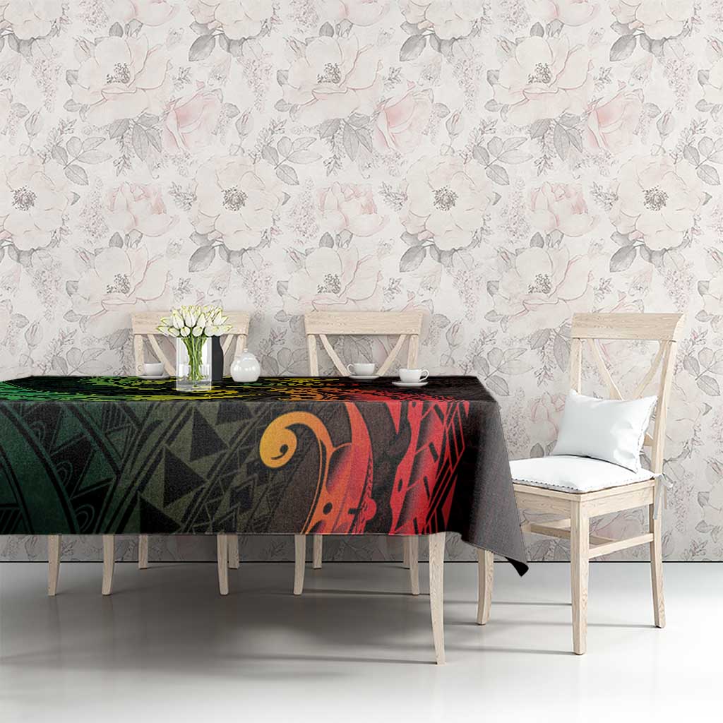 AAPI Heritage Month Tablecloth Kanaka Maoli Polynesian Tribal Wave LT05 - Polynesian Pride