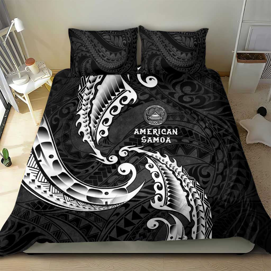 AAPI Heritage Month Bedding Set American Samoa Polynesian Tribal Wave