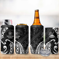 AAPI Heritage Month 4 in 1 Can Cooler Tumbler American Samoa Polynesian Tribal Wave LT05 - Polynesian Pride