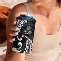 AAPI Heritage Month 4 in 1 Can Cooler Tumbler American Samoa Polynesian Tribal Wave LT05 - Polynesian Pride