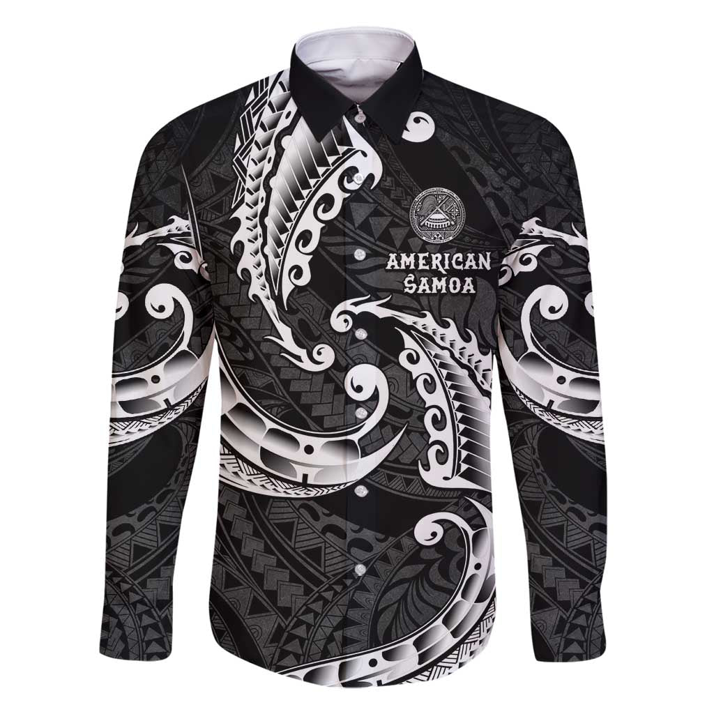 AAPI Heritage Month Family Matching Off Shoulder Maxi Dress and Hawaiian Shirt American Samoa Polynesian Tribal Wave