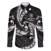 AAPI Heritage Month Family Matching Summer Maxi Dress and Hawaiian Shirt American Samoa Polynesian Tribal Wave