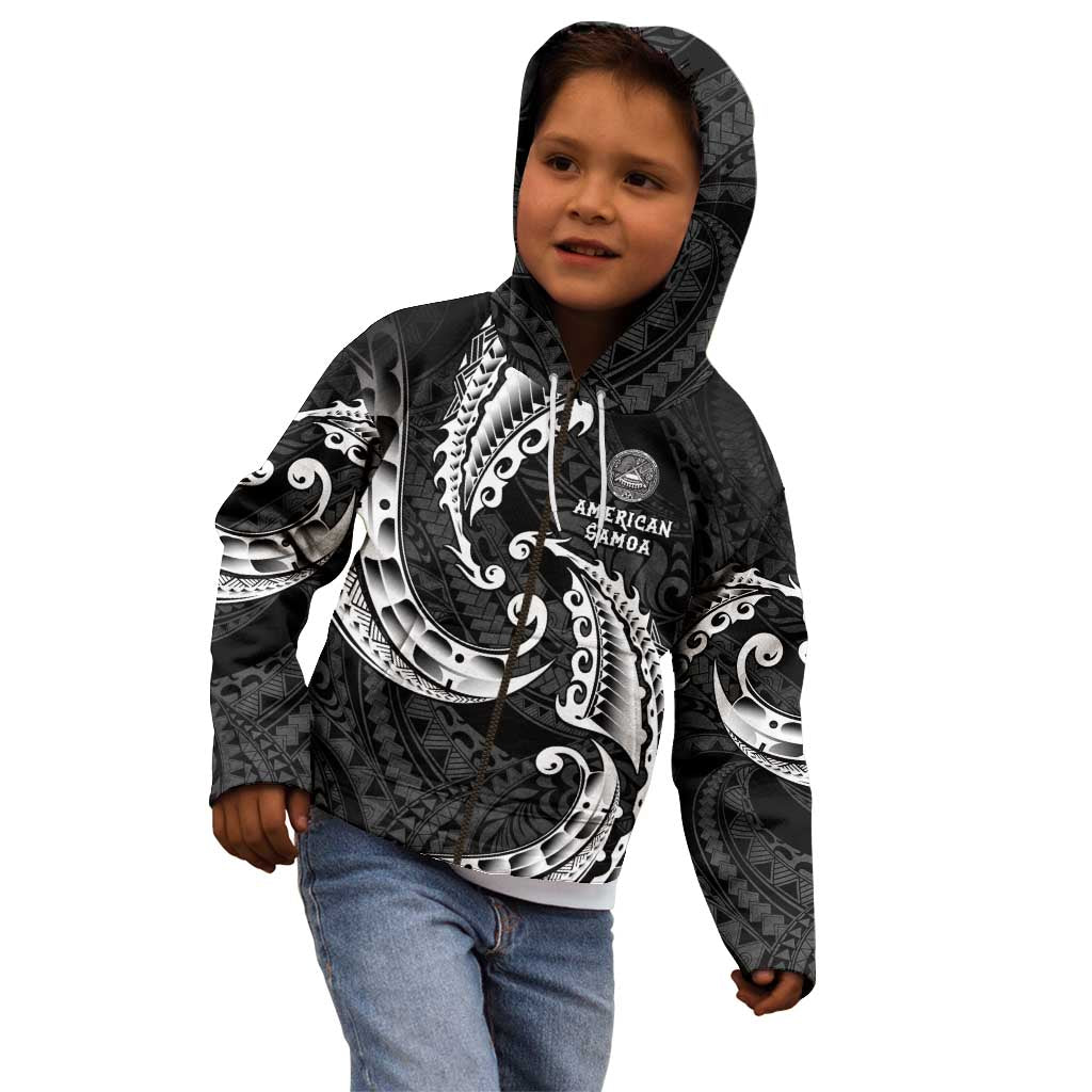 AAPI Heritage Month Kid Hoodie American Samoa Polynesian Tribal Wave