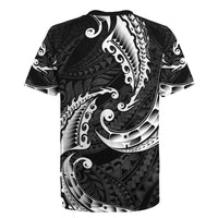 AAPI Heritage Month Rugby Jersey American Samoa Polynesian Tribal Wave LT05 - Polynesian Pride
