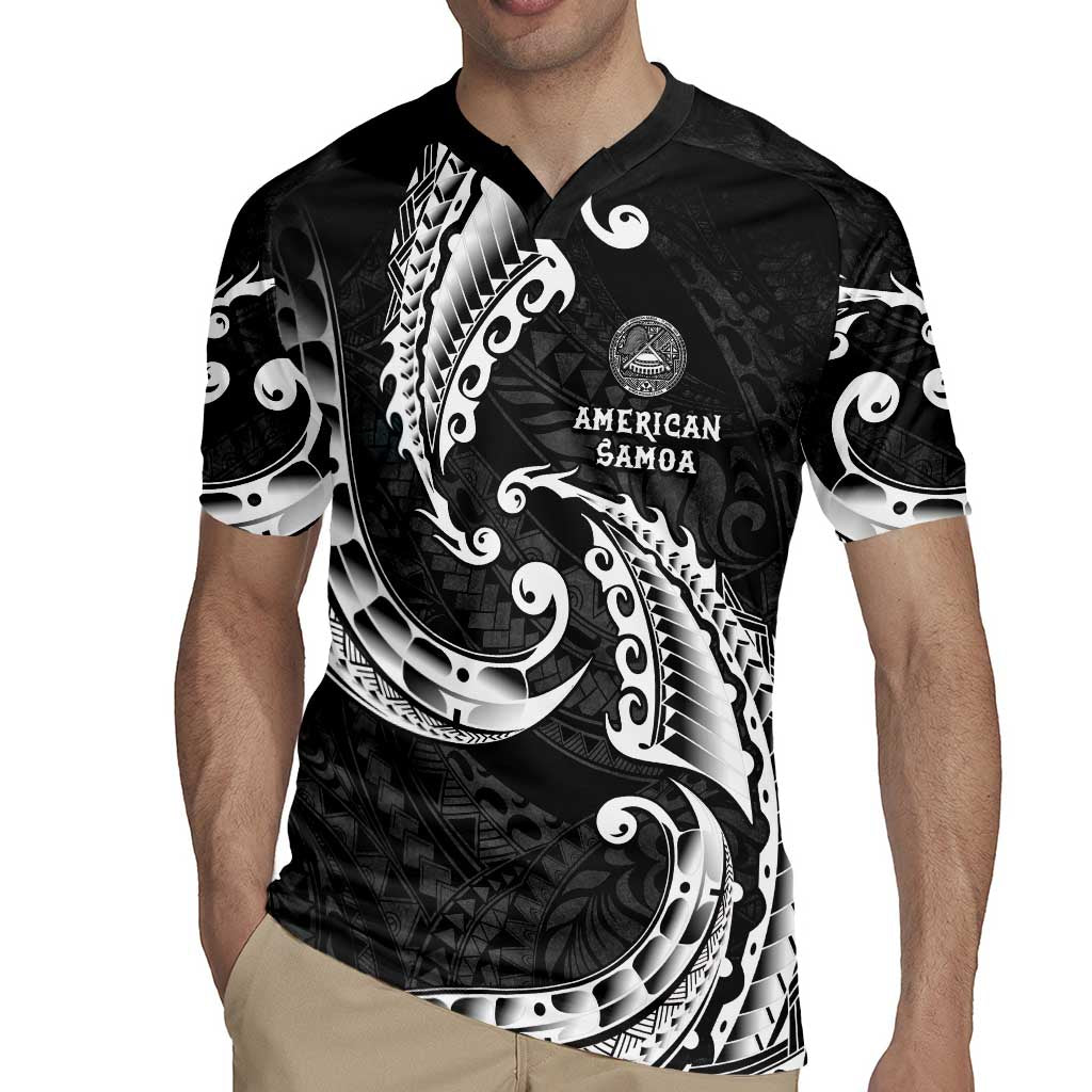 AAPI Heritage Month Rugby Jersey American Samoa Polynesian Tribal Wave LT05 - Polynesian Pride
