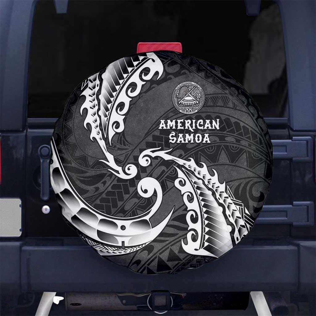 AAPI Heritage Month Spare Tire Cover American Samoa Polynesian Tribal Wave