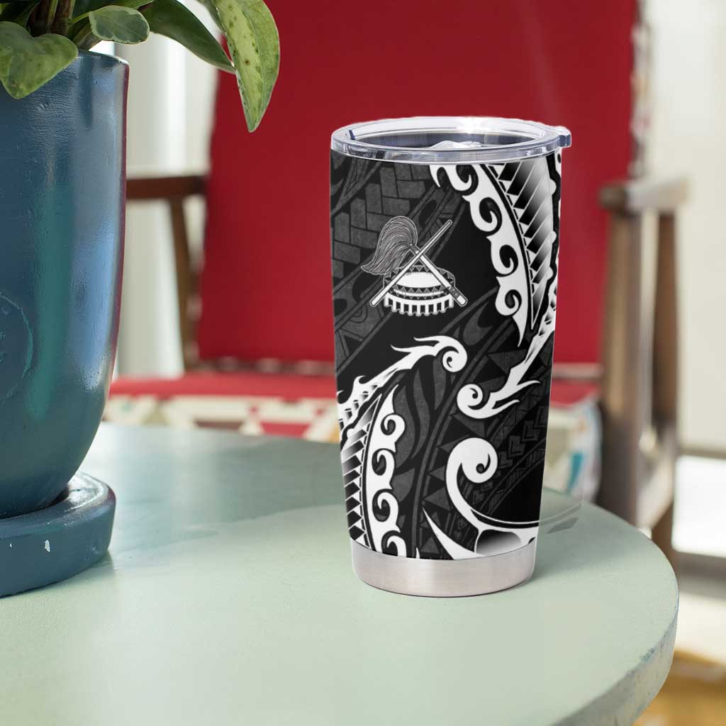 AAPI Heritage Month Tumbler Cup American Samoa Polynesian Tribal Wave LT05 - Polynesian Pride