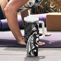 AAPI Heritage Month Tumbler With Handle American Samoa Polynesian Tribal Wave LT05 - Polynesian Pride