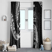 AAPI Heritage Month Window Curtain American Samoa Polynesian Tribal Wave