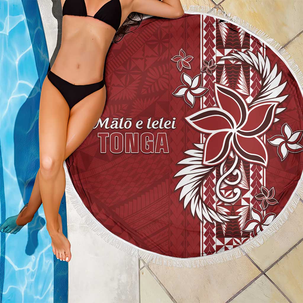 Tonga Language Week Beach Blanket Malo e Lelei Kupesi Ngatu Pattern