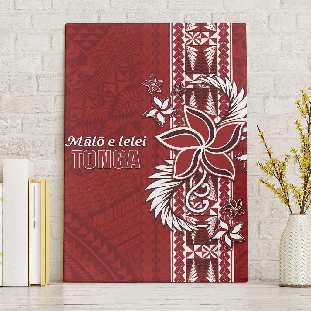 Tonga Language Week Canvas Wall Art Malo e Lelei Kupesi Ngatu Pattern