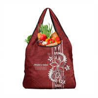Tonga Language Week Grocery Bag Malo e Lelei Kupesi Ngatu Pattern