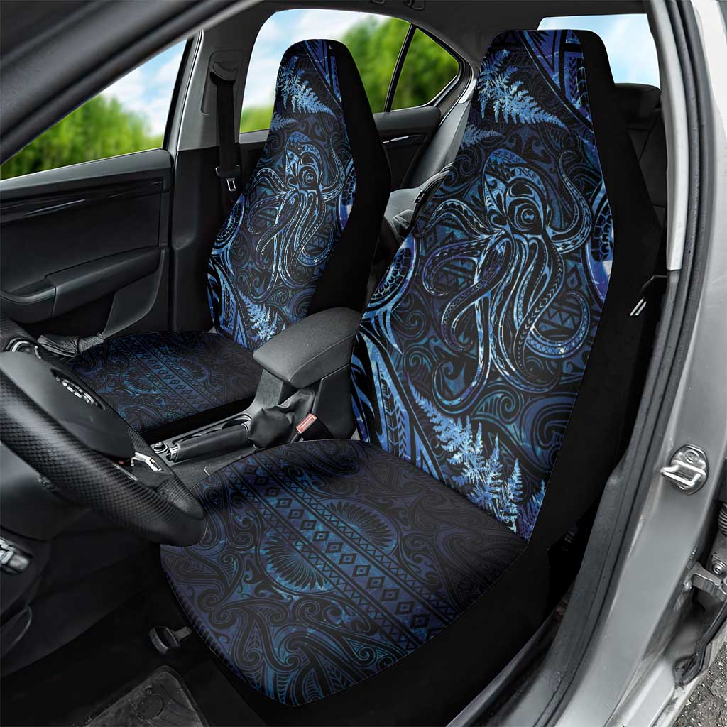 Aotearoa New Zealand Octopus Car Seat Cover Silver Fern Maori Pattern